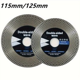Resim Mermer & Fayans için 115mm-125mm Çift Taraflı Elmas Kesme Diskleri - Yüksek Hassasiyet, Montaj Gerektirmez, Dayanıklı Çelik Yapı, Hassas Kesim için İdeal, Fayans Kesme Araçları 