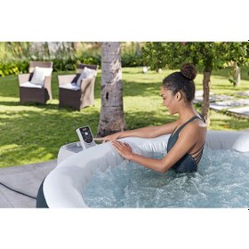 Resim Lay-z-spa Miami Airjet 6001d Enerji Tasarruflu Şişme Spa Havuzu,4-6 Kişilik Mavi 