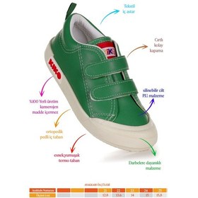 Resim Kiko Kids Suba Cırtlı Termo Taban Erkek Bebek Günlük Spor Ayakkabı Yeşil Yeşil 