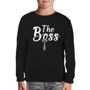 Resim The Boss Siyah Çocuk Sweatshirt 