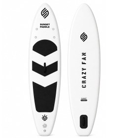 Resim Crazy Fan Siyah Beyaz Şişme SUP Board / Paddle Board 320 cm 