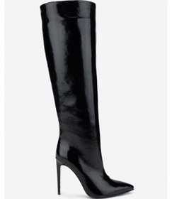 Resim Valmenti Kadın Hakiki Deri Siyah Rugan Topuklu Çizme 820 396 Bn Czm Sk24-25 Syh Krsk Rgn Siyah Rugan 