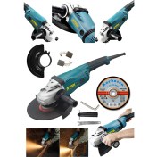 Resim JL9040 230 mm 2600 W Bakır Sargı Otomatik Metal Dişli Taşlama ve Kesme Makinesi + Taş Hediyeli 