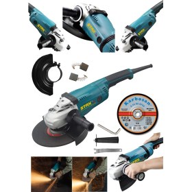 Resim JL9040 230 mm 2600 W Bakır Sargı Otomatik Metal Dişli Taşlama ve Kesme Makinesi + Taş Hediyeli 