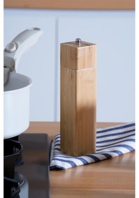 Resim Acar Bambu Kare Değirmen - 20 Cm Kahverengi 