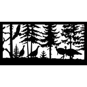 Resim Kıvırcıkyoga Kartal Hindiler Ve Orman Temalı (Oto-Motor-Laptop-Duvar-Dekor) 20 x 10 Cm 