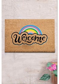 Resim Co Co Cauvong 40x60 cm Doğal Ko ko Kıl paspas,Hindistan Naturel Kapı Önü Paspası 