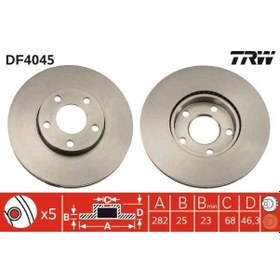 Resim TRW DF4045 On Fren 8E0615301A (WC415181) (Fiyat:2 Adet İçindir) 