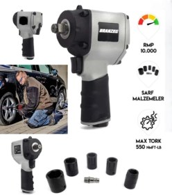 Resim Branzeg Professional BRZHS100 Havalı Somun Sıkma Makinesi 