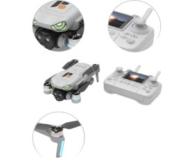 Resim Nevamel® Çift Kameralı Akıllı Engel Algılamalı Katlanabilir Drone 