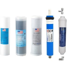 Resim Filtre Dünyası U.S.A Su Arıtma Filtresi Takım 5'Li Set Arıtıcı Filtresi 
