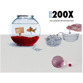 Resim Suda Büyüyen Polymer Vazo ve Akvaryum Taşları 