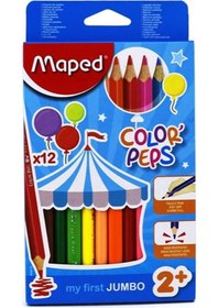 Resim Maped 12 Renk Jumbo Kuru Boya Kalemi 834010 