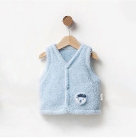 Resim Bebbemini Bebek Yelek 2405 Mavi 