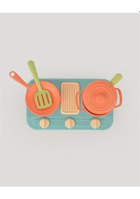 Resim Lc Oyuncak Turkuaz Ocaklı Mutfak Seti 