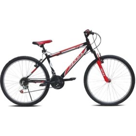 Resim Belderia Pexma Titan 26" Jant 21 Vites Tek Amortisörlü Bisiklet - Siyah/kırmızı 