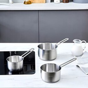 Resim Karaca Fiorino İndüksiyon Tabanlı 3 Parça Mini Sütlük Set 