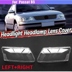 Resim Dinosaurs Passat B5 Için Sol Taraf Araba Far Camı Kapağı Kafa Işık Lambası Abajur Ön Işık Muhafazası Kapağı 