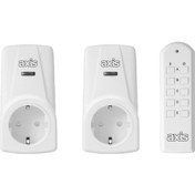Resim Axıs Ikili Uzaktan Kumandalı Priz Set 3680 W 