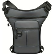 Resim Tcherchı Motosiklet İçin Açık Hava Taktik Bel Bel Çantası Gri 