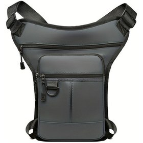 Resim Tcherchı Motosiklet İçin Açık Hava Taktik Bel Bel Çantası Gri 