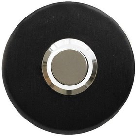 Resim Lockway Z-101sb Siyah Paslanmaz Tek Kontak Zil Butonu Beyaz Led 