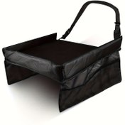 Resim 1 adet Çocuk Araba Koltuğu Seyahat Aktivite Masası, Çok Fonksiyonlu Depolama Araba Düzenleyici - Hafif Duvara Monte Tasarım, Sağlam Yapı, 39.88cm x 34.8cm, Uçaklar, Arabalar ve Aile Gezileri için Uygun 