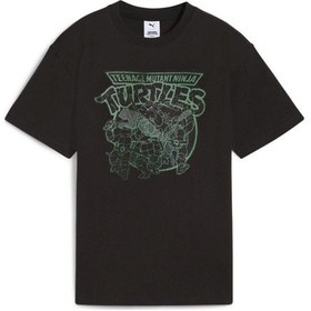 Resim Puma Puma X Tmnt Graphic Tee Çocuk T-shırt 63008401 SIYAH 