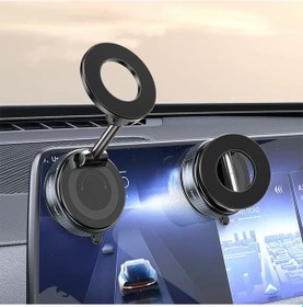Resim Abatech K007 Pro 360 Derece Dönebilen Vakum Özellikli Magnetik Telefon Tutucu Siyah 