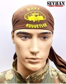 Resim Özel Kuvvetler Kahverengi Bandana 