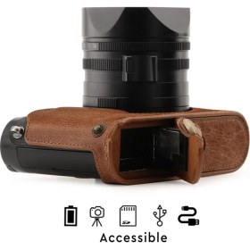 Resim Megagear MG1401 Leica Q (Typ 116) Hakiki Deri Kamera Çantası 