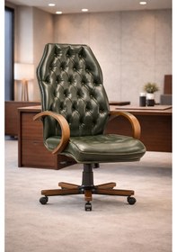 Resim Daytona Premium Yönetici Ofis Ve Büro Koltuğu Anatomik Tasarım Lüks Oturum Konforu Yeşil 