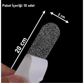 Resim Bondit Banyo Mutfak Fayans Merdiven Kaygan Zemin Kaymaz Bandı Kaydırmazlık Bant 2X20CM 