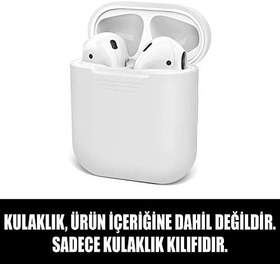 Resim Microsonic Apple AirPods 1. Nesil / 2. Nesil için Kılıf Mat Silikon Beyaz [AirPods 1/2 ile Uyumlu Kılıf - Beyaz] 