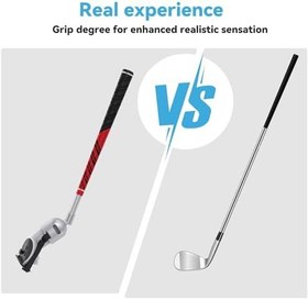 Resim Vr Golf Club Accessory for Meta Quest 2/3 Right Controller, Tilt up & Signal unobstructed Quest 3 Vr Golf Club Handle Attachment 