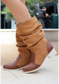 Resim Jolin Taba Cilt Süet Detaylı Bot 