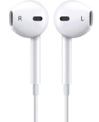 Resim AURIS TECH Ios 6s Plus Uyumlu Beyaz Mikrofonlu Kablolu Kulakiçi Kulaklık Müzik Kulaklığı 