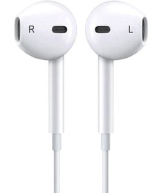Resim AURIS TECH Ios 6s Plus Uyumlu Beyaz Mikrofonlu Kablolu Kulakiçi Kulaklık Müzik Kulaklığı 