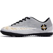 Resim Unisex Konfor Kaymaz Futbol Ayakkabısı Beyaz 