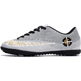 Resim Unisex Konfor Kaymaz Futbol Ayakkabısı Beyaz 