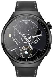 Resim Sunix Amoled Ekran Deri ve Metal Çift Kordonlu 46mm Akıllı Saat WT4 PRO Siyah 