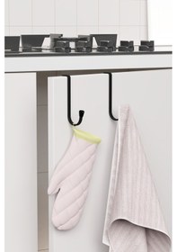 Resim Zabata 5'li Set Kapı Ve Dolap Kapağı Üstü Askısı Mutfak Askı Kancası Metal Askılık Siyah Siyah 