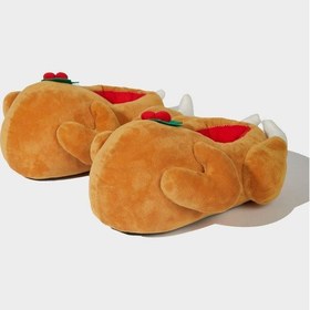 Resim Defacto Kadın Düz Taban Panduf F1544ax25wnbn85 Kahve-bn85 