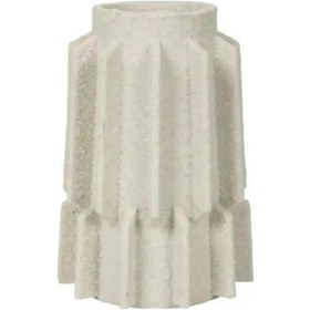 Resim Evdema Vitale Polyester Vazo 13.8 13.8 20 Cm Ak.ıd0135 Krem 