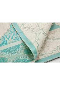 Resim Lüks Açık Renk Osmanlı Şönil Seccade Tesbih Hediyeli Turkuaz 