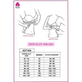 Resim Koza İç Giyim Kadın Tül Detaylı Dolgusuz Toparlayıcı Minimizer Sütyen 80613 Kırmızı 