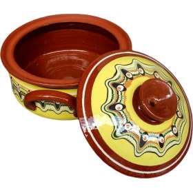 Resim Troyan 1868 Sağlıklı ve Tam Sırlı Toprak Güveç Tencere 