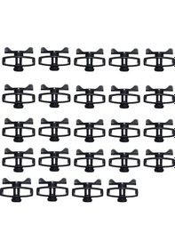 Resim Jdxhlau Plastik Elektronik Çit Teli Gergi Hayvancılık Elektrikli Çit Teli Taşınabilir Bant Sıkıştırıcılar Çiftlik Aksesuarları İçin 24 Adet 