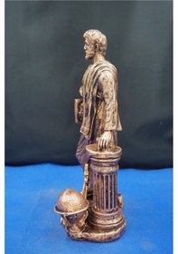 Resim Pisagor Matematikçi & Filozof Heykeli 31 Cm Dekoratif Biblo, Ev & Ofis Aksesuarı Bakır 
