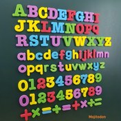 Resim Çocuklar için Moodon Eğitici Manyetik Stickerlar - Öğrenme Oyuncakları & Çocuk Oyuncakları için Harf Numara Buzdolabı Mıknatısları - Kış için Çocuklar için Noel, Cadılar Bayramı Hediyeleri 